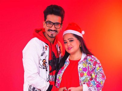 Bharti Singh with husband Haarsh Limbhachiyaa Bharti Singh with husband Haarsh Limbhachiyaa