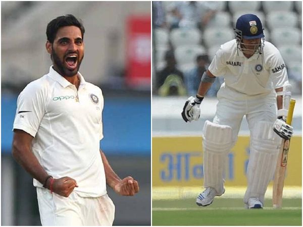 bhuvneshwar kumar and sachin tendulkar