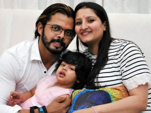 s sreesanth with wife bhuvneshwari