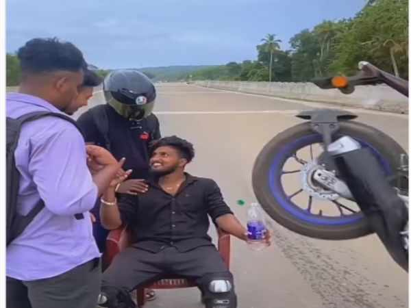 Shocking Bike Stunt Video Goes Viral on Social Media