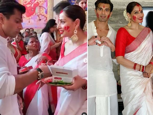 Bipasha Basu Exclusive interview on Durga puja celebrations at home With Karan Singh grover 