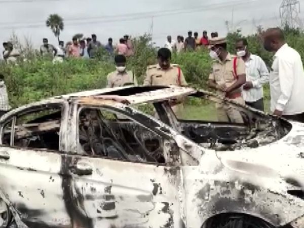 Telangana में बीजेपी नेता की नृशंस हत्‍या, कार की डिक्‍की में बंद कर लगाई आग