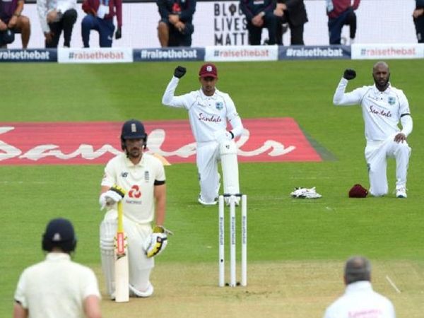 England vs West Indies black lives matter protest