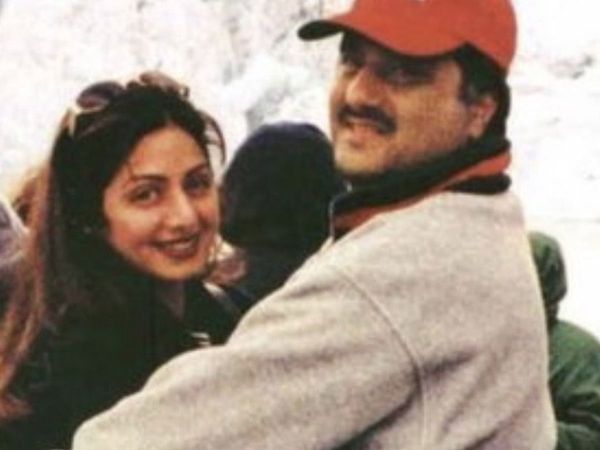 Boney Kapoor with Late Wife Sridevi