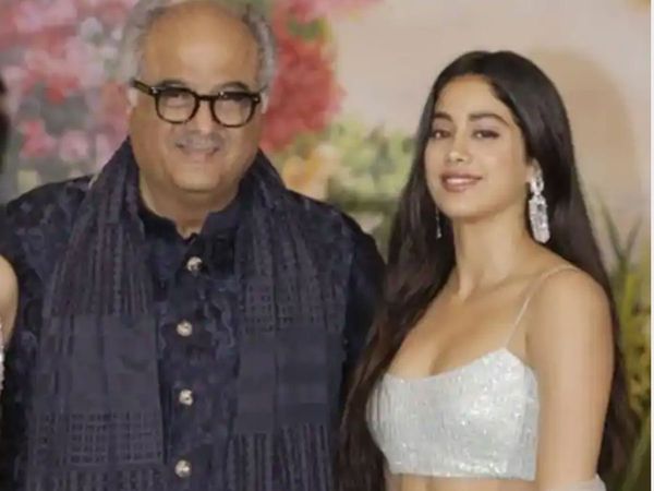 Boney Kapoor and Janhvi Kapoor