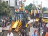 Tiranga yatra on Bulldozer in Greater noida dadri 