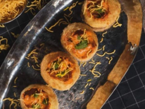 Butter chicken golgappa dish viral on social media