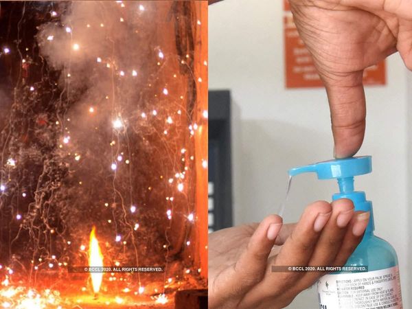 सैनिटाइज्‍ड हाथों से भूलकर भी नहीं फोड़ें पटाखे, जानिए दिवाली के दिन ये एहतियात क्यों है जरूरी
