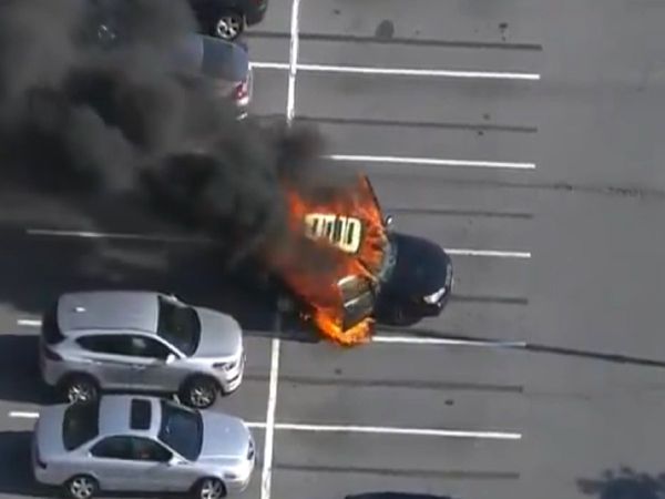 car fire