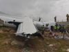 cargo plane collided to wall