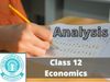 cbse Class 12 Economics analysis copy