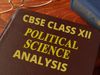 cbse Class 12 Political Science analysis
