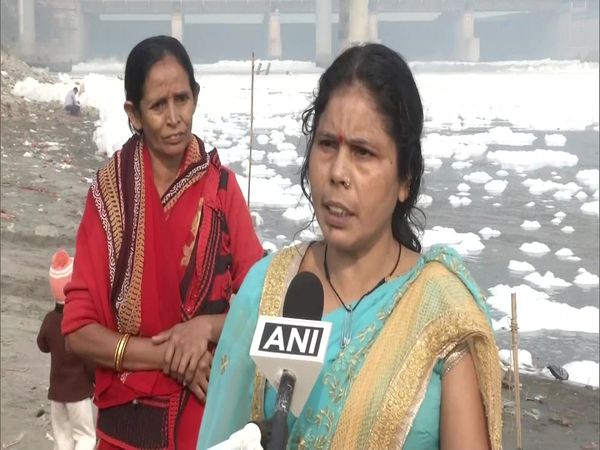 chhath puja, POLLUTION, yamuna river pollution