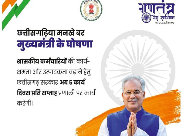 Chhattisgarh government Big Announcement on Republic Day