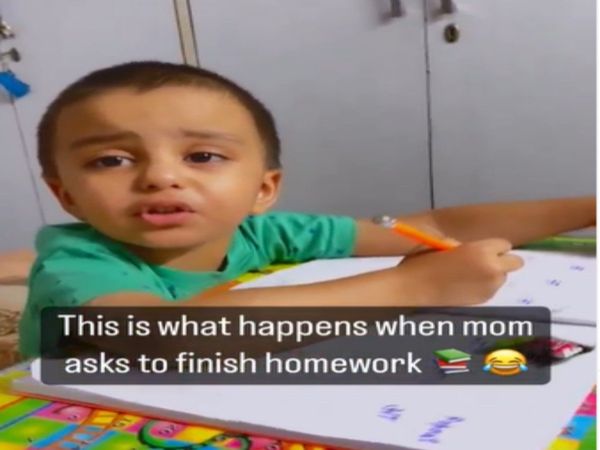 Child Angry Infront of His Mother Funny Video Goes Viral