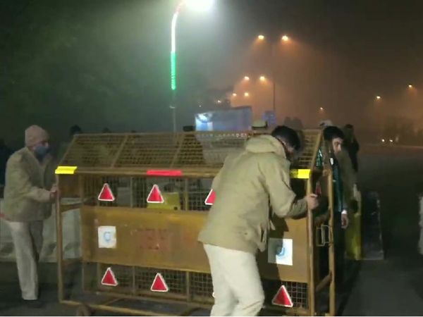 किसानों के आंदोलन से सरकार को थोड़ी राहत, देर रात खोला गया चिल्‍ला बॉर्डर