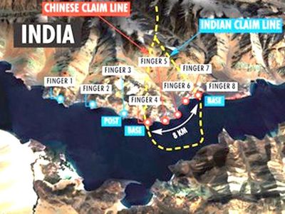 China Army in Finger 4 in Eastern Ladakh China Army in Finger 4 in Eastern Ladakh