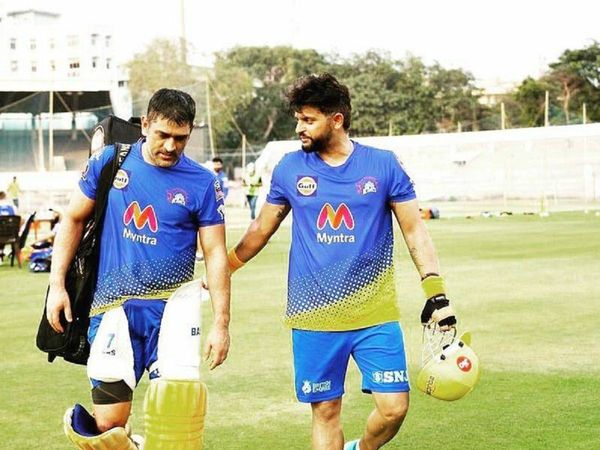 ms dhoni and suresh raina