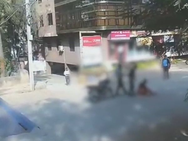 कर्नाटक में शख्‍स ने महिला की गर्दन पर किया दाभ से वार, कैमरे में कैद हुई भयावह घटना