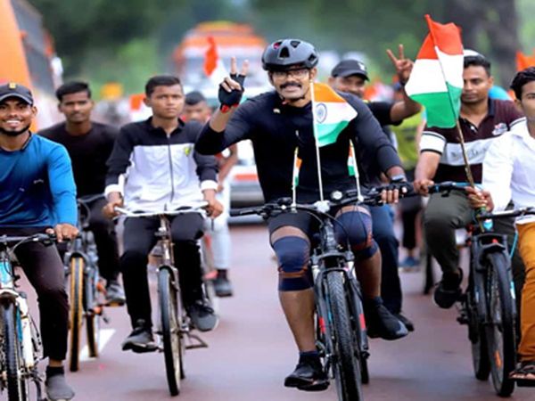  MP Police engaged in promoting Har Ghar Tiranga Abhiyan took initiative to make people aware 