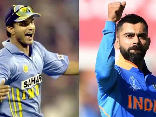 sourav ganguly and virat kohli