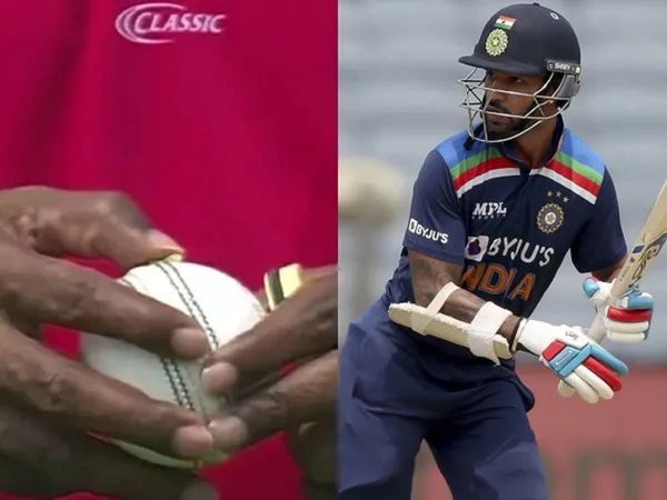 india vs england 1st odi damaged ball