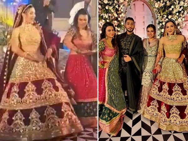 Gauahar Khan Zaid darbar Reception Actress Dance on Song Jhalla Wallah watch Video