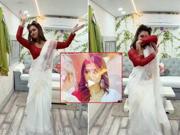Rashami desai DanceFrom naagin 4 Shooting set on Amitabh bachchan Rekha Holi Song Watch Video