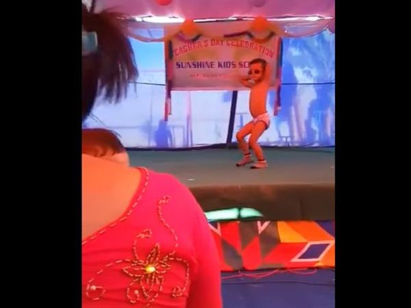 Underwear dance video little boy dance in school function funny video viral in hindi