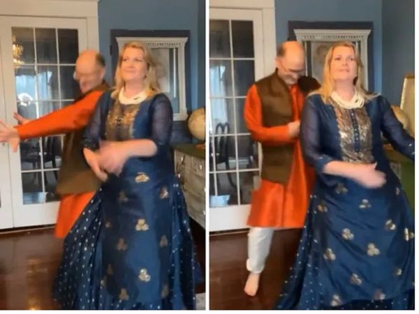 भारतीय परिधानों में 'डांसिंग डैड' ने फिर मचाई धूम, Viral हुआ 'छम्‍मक छल्‍लो' डांस Video
