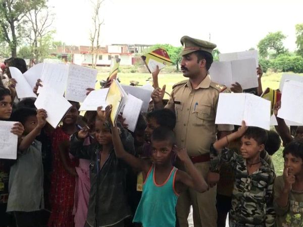 Ayodhya : police officer offers free education to poor children