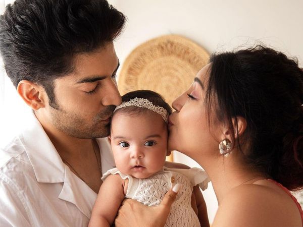 Debina Bonnerjee and Gurmeet Choudhary with Daughter Lianna