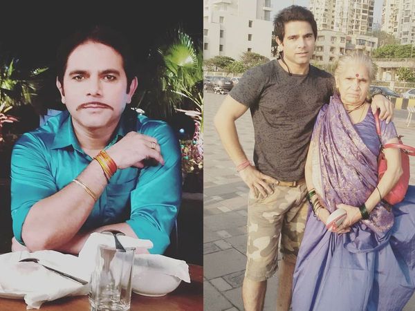 Deepesh Bhan with His Mother