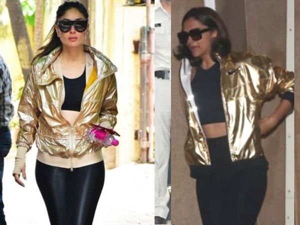 Deepika Padukone & Kareena Kapoor in golden jacket