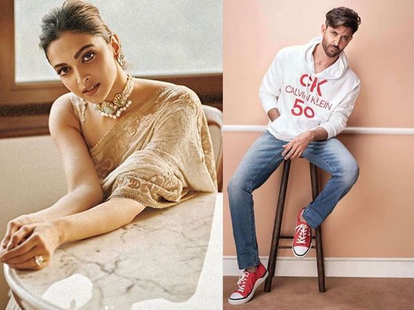 Deepika Padukone and Hrithik Roshan