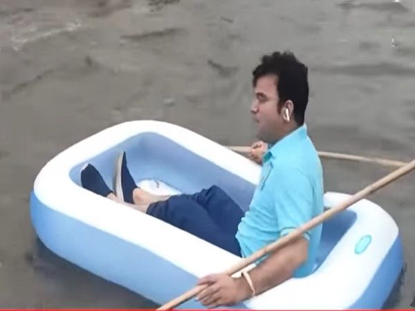 Delhi rain, BJP leader ravinder singh negi