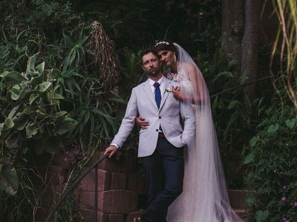 Devon Conway and his wife Kim Watson