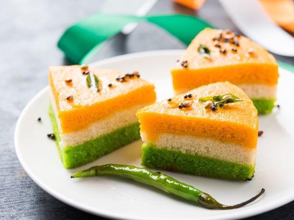 Tricolour Dhokla Recipe