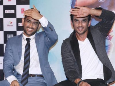 Sushant and Dhoni on the film 'MS Dhoni: The Untold Story' promotion