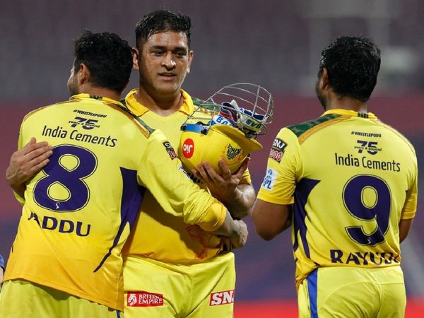 MS Dhoni, Ravindra Jadeja and Ambati Rayudu