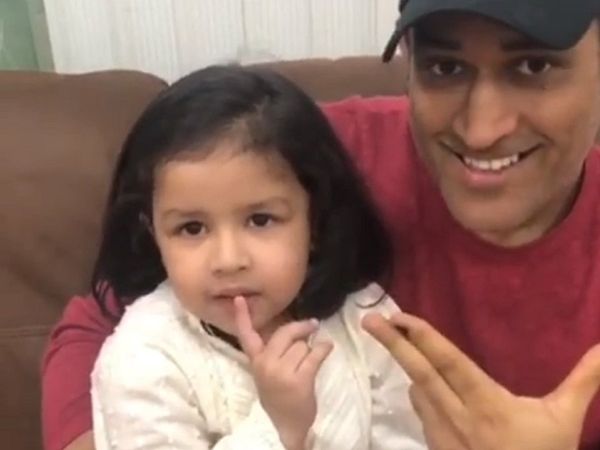 dhoni ziva