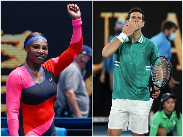 Serena Williams and Novak Djokovic