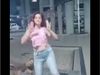 funny video girl dance on road then dog do something strange watch viral funny video