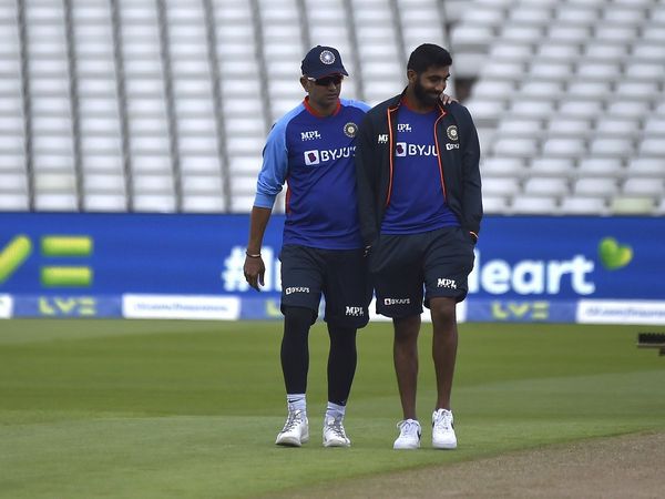 Rahul Dravid and Jasprit Bumrah