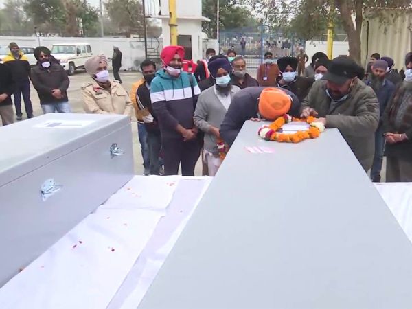 Bodies of two Indians who lost their lives in the Abu Dhabi fire incident on January 17 reach Amritsar, Punjab