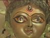 viral Photo Durga idols dressed in gold saree installed with gold eyes in Kolkata 
