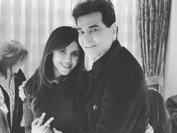Ekta Kapoor with father Jitendra