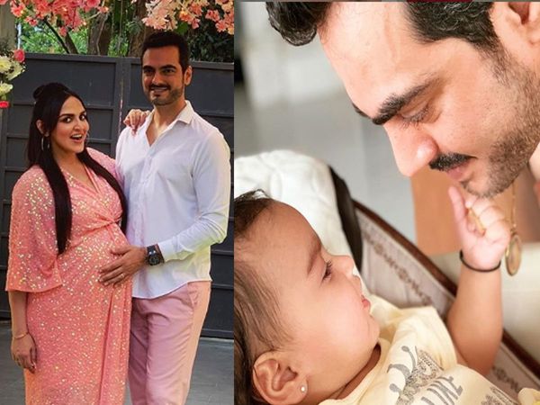 Bharat Takhtani with Wife Esha Deol and Daughter Miraya Takhtani