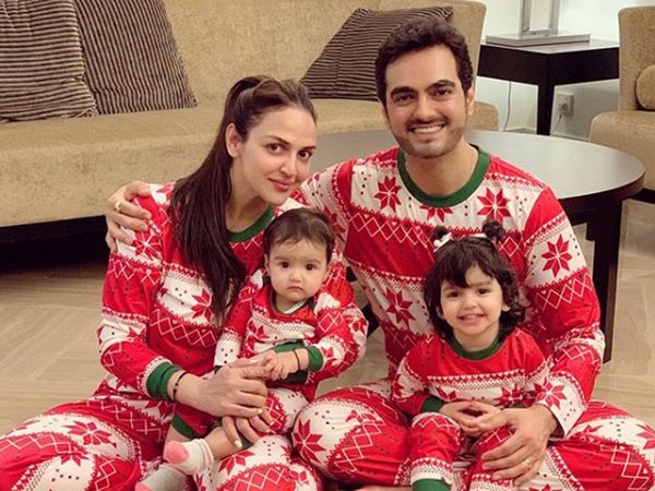 Esha Deol and Bharat Takhtani with Daughters