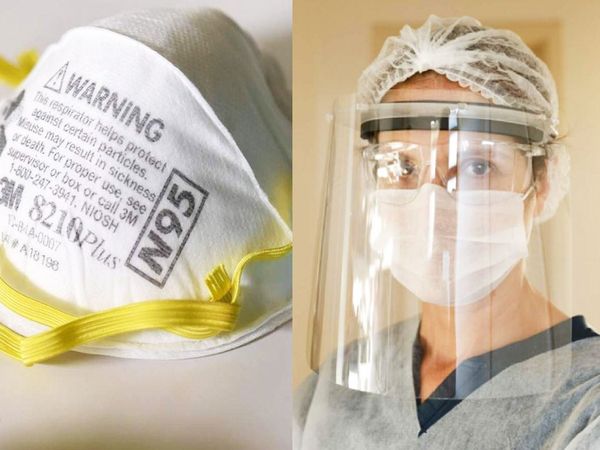 Face shield and N-95 mask together can't stop Corona it came in Indian-American research